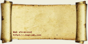 Una Josifović vizit kartica